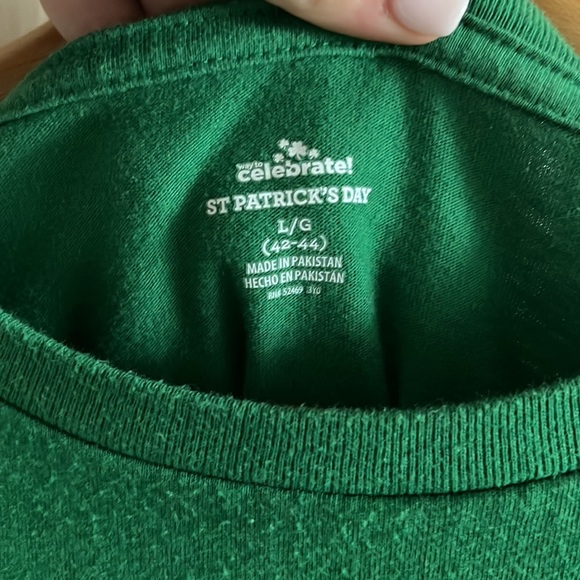 Vintage 90's St. Patricks Day "Lucky" Shamrock Shirt Size Large - Picture 3 of 3